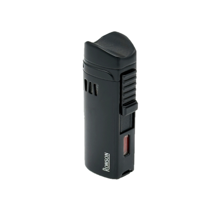 Ronson Αναπτήρας Mistral Black 3 Jet Flame Με Punch 111002